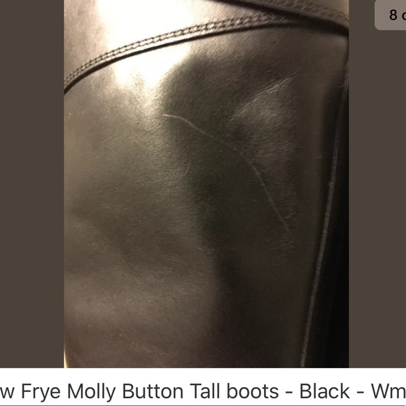 New Frye Molly Button Tall boots - Black - - Picture 7 of 8